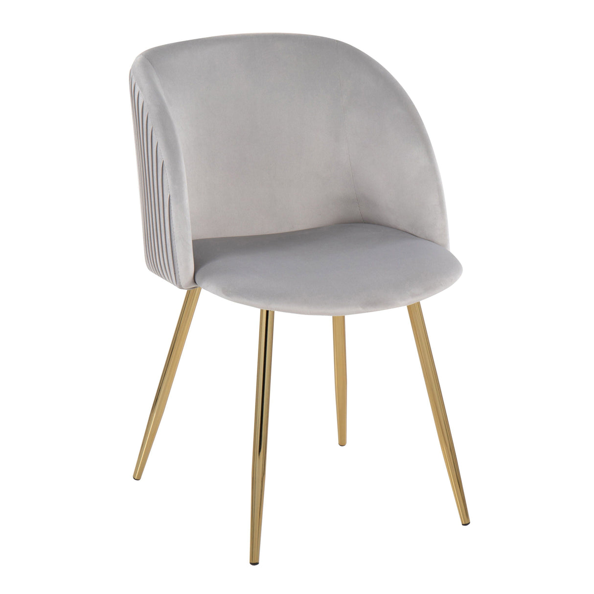 Fran - Pleated Waves Contemporary Chair (Set of 2) by Couch.com