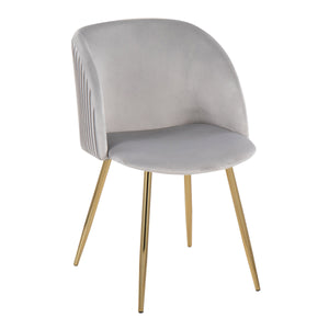 Fran - Pleated Waves Contemporary Chair (Set of 2) by Couch.com