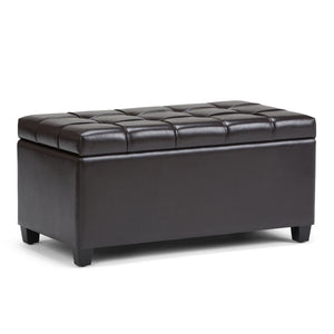 Sienna - Upholstered Storage Ottoman Bench by Couch.com