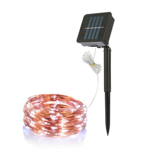 100 LEDs Solar String Lights Outdoor IP65 Waterproof Copper Wire String Lights Solar LED Fairy Lamps Wedding Party Festival by DirectDeals