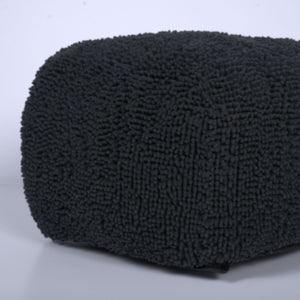 Spongy Microfiber Square Pouf Soft Seating by Couch.com