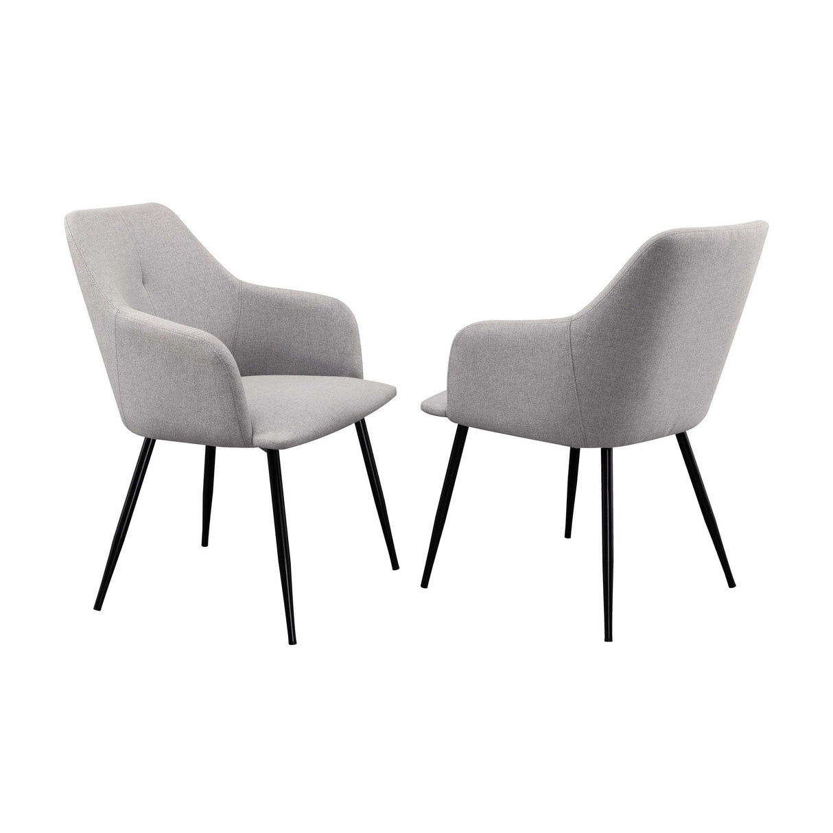 Contemporary Upholstered Woven Dining Chairs by Couch.com
