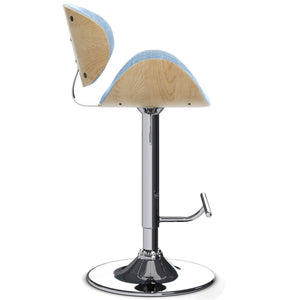 Marana - Handcrafted Bentwood Adjustable Swivel Bar Stool by Couch.com