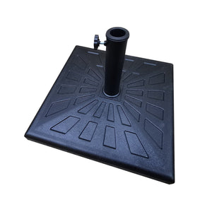 42 Pound Square Resin Umbrella Base - Black by Couch.com