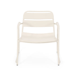 Couch.com Outdoor Accent Chair With Metal Frame White, Durable Design, Modern Style, Weather-Resistant, Iron Construction, White Finish by Couch.com