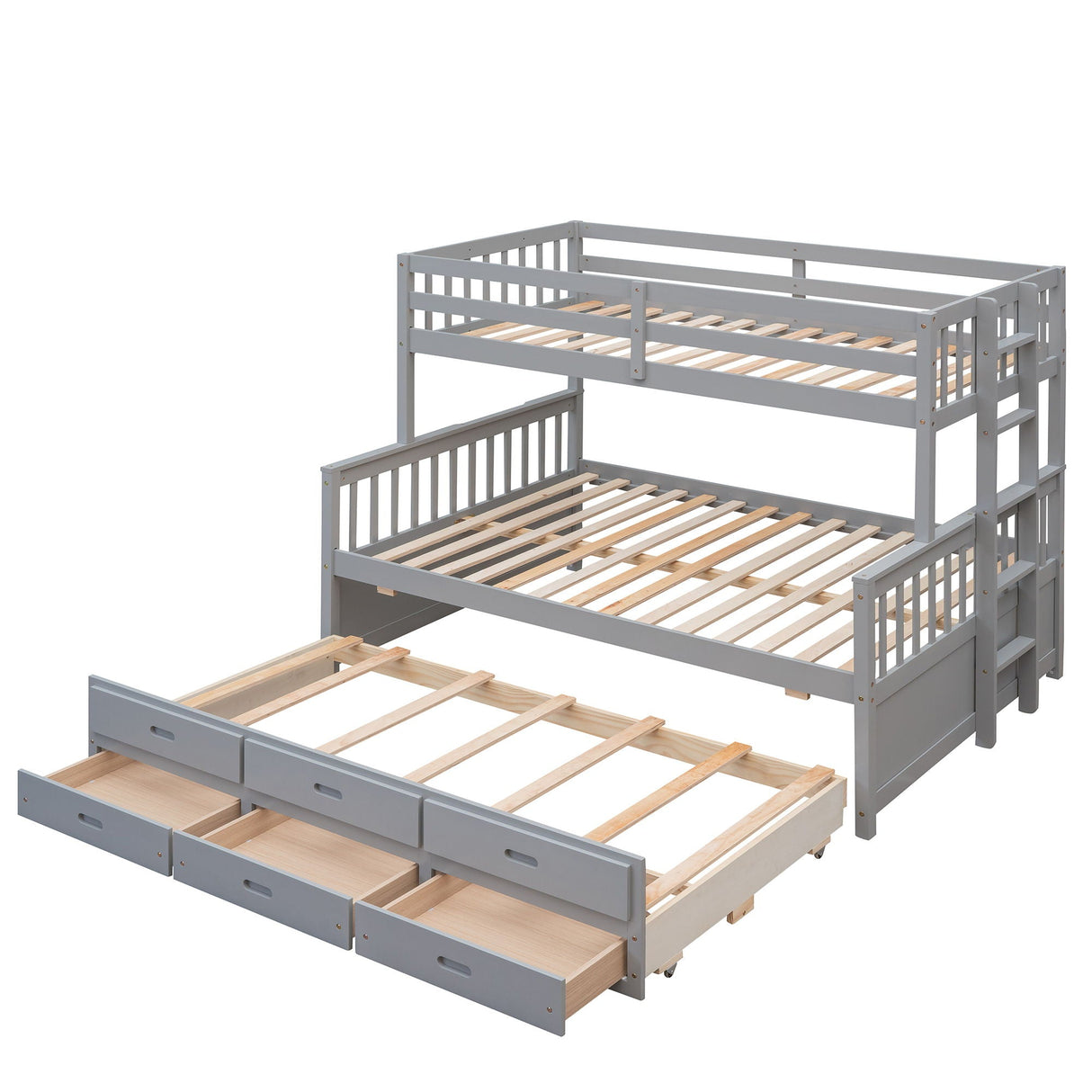 Bunk Bed With Twin Size Trundle And Drawers by Couch.com