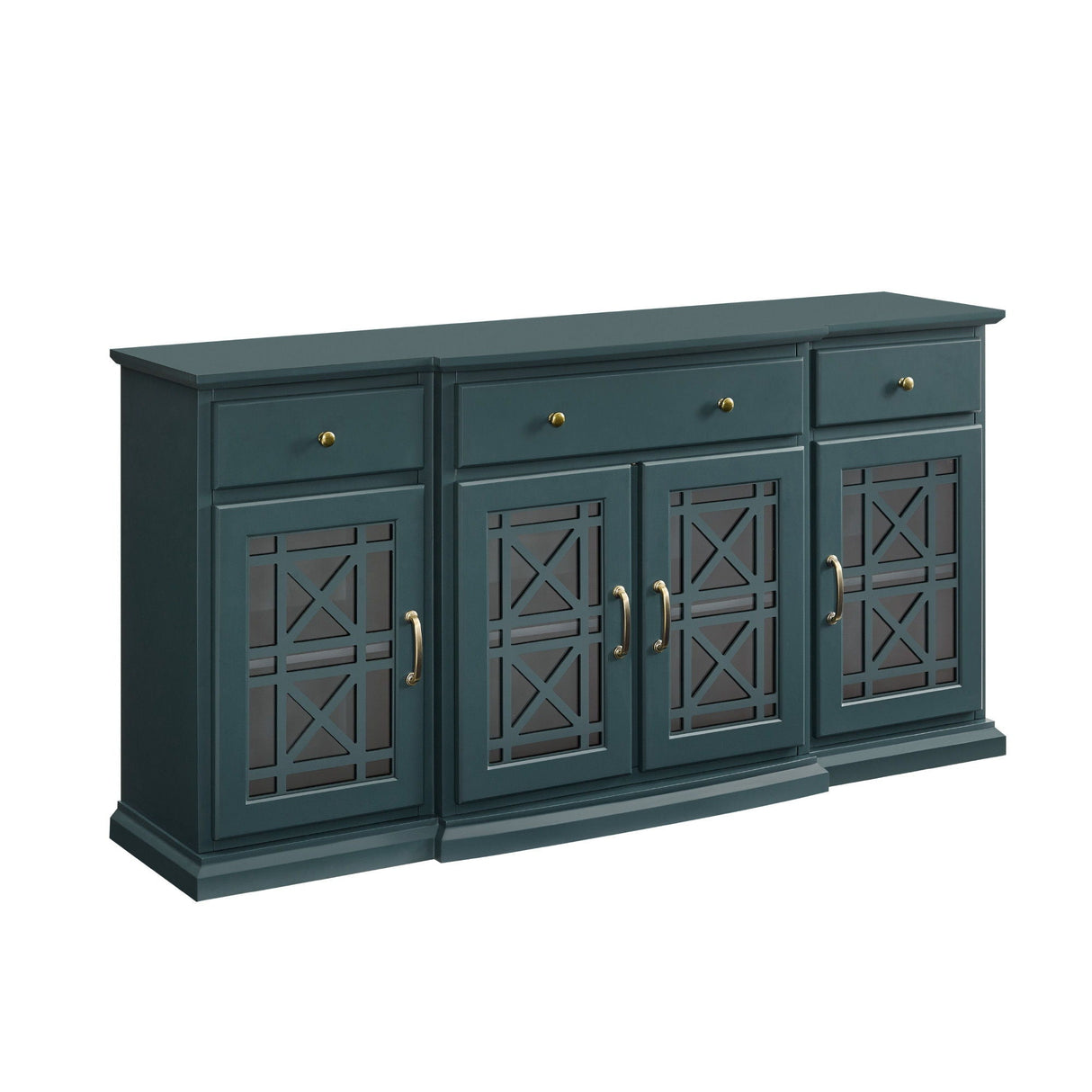 Classic Fretwork Detailed Glass Door Sideboard by Couch.com