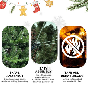 4FT Green PVC and PE Christmas Tree with 919 Tips