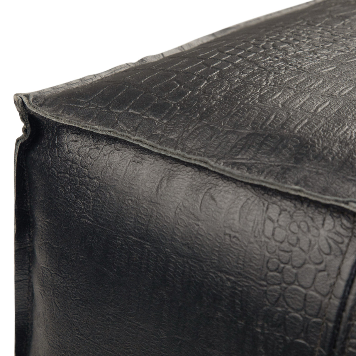 Bowen - Square Pouf - Black by Couch.com