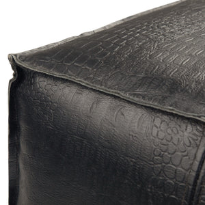 Bowen - Square Pouf - Black by Couch.com