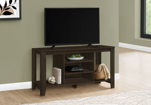 TV Stand, Console, Media Entertainment Center, Storage Shelves, Durable Construction - Espresso by Couch.com