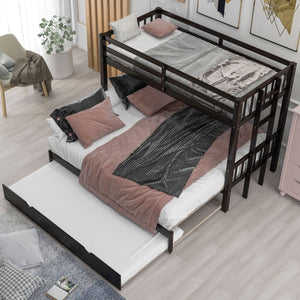 Twin Over Pull-Out Bunk Bed With Trundle by Couch.com