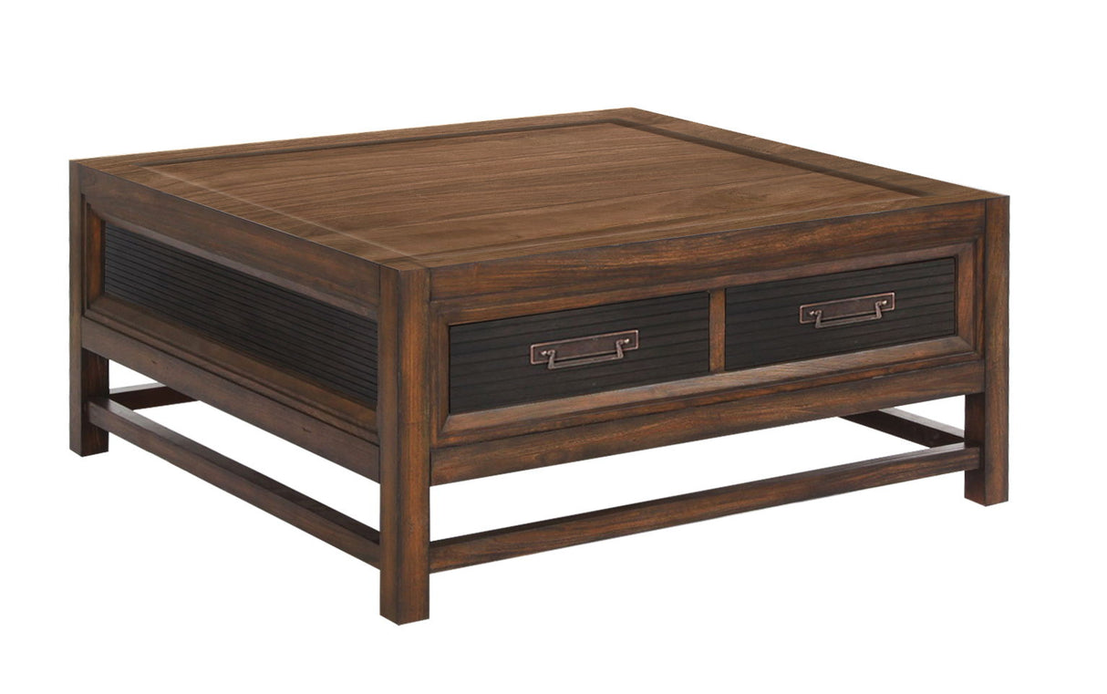Branson - 2 Drawer Coffee Table, Two Tone - Brown by Couch.com