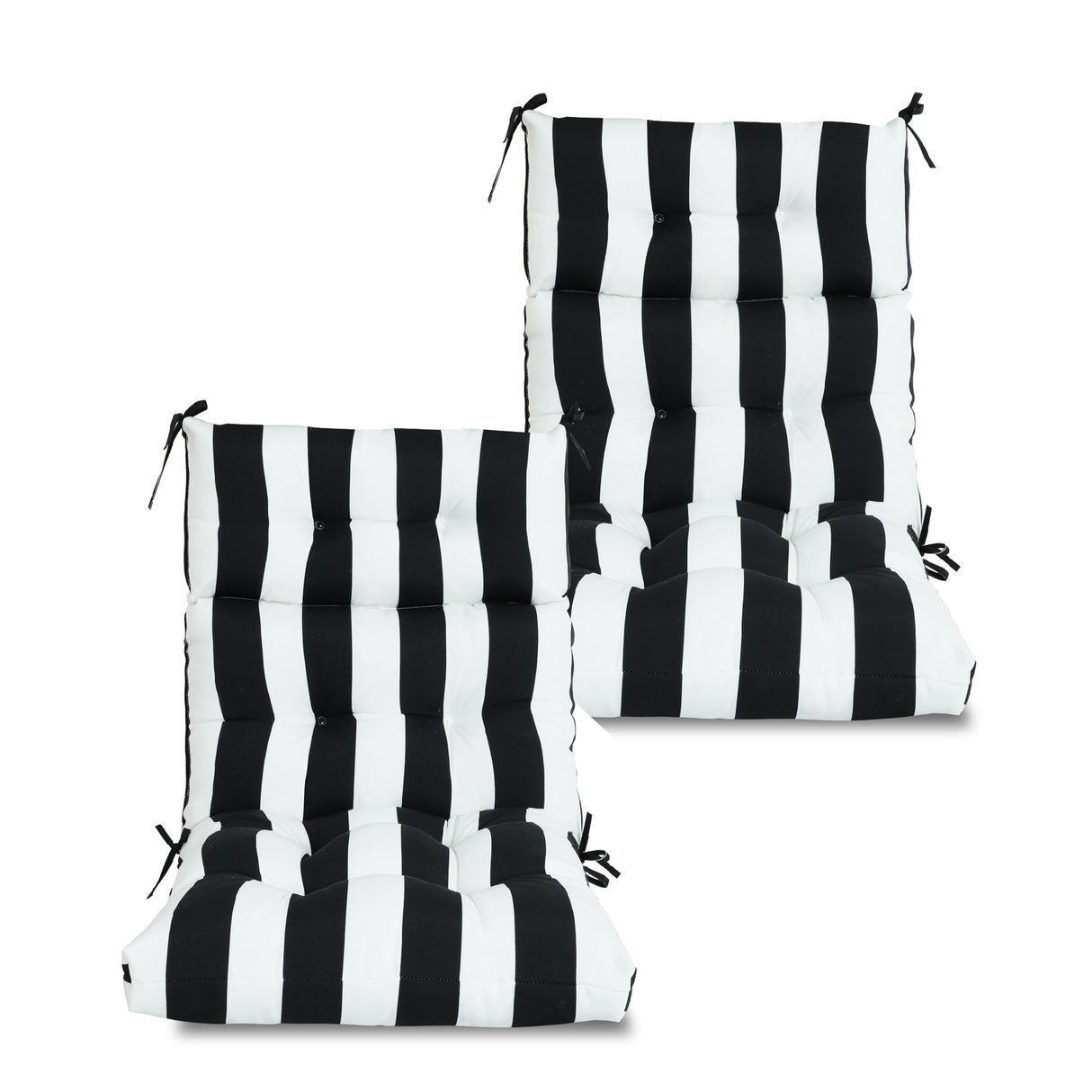 2-Piece High Back Patio Chair Cushion Set