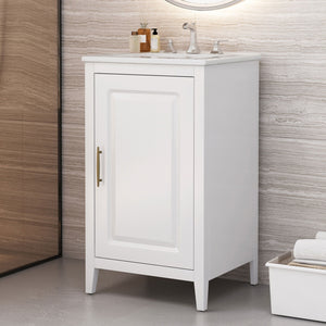 Modern Bathroom Vanity With Sink, Functional Drawer, Soft- Closing Door by Couch.com