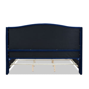 Marcella - Upholstered Shelter Headboard Bed Set by Couch.com