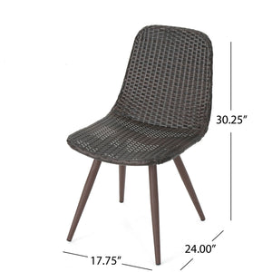 Dreamweaver - Outdoor Dining Chair With Powder Coated Legs (Set of 2) - Brown by Couch.com
