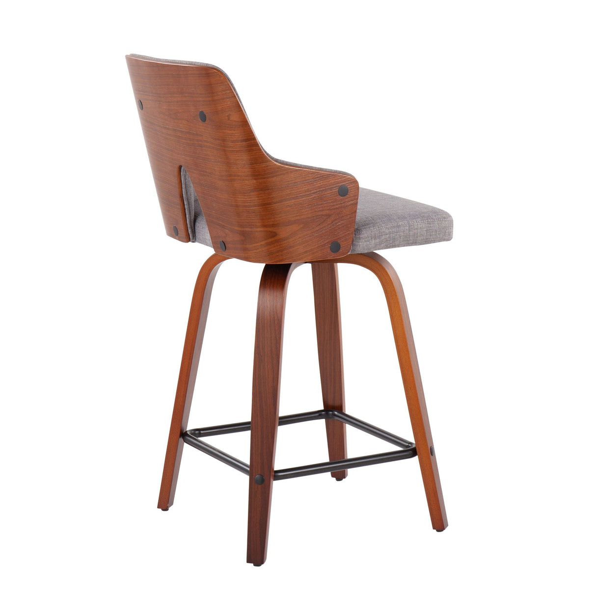 Stella - Mid Century Modern Fixed Height Counter Stool With Swivel (Set of 2) by Couch.com
