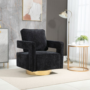 Swivel Accent Open Back Chair Modern Comfy Sofa Chair With Base by Couch.com