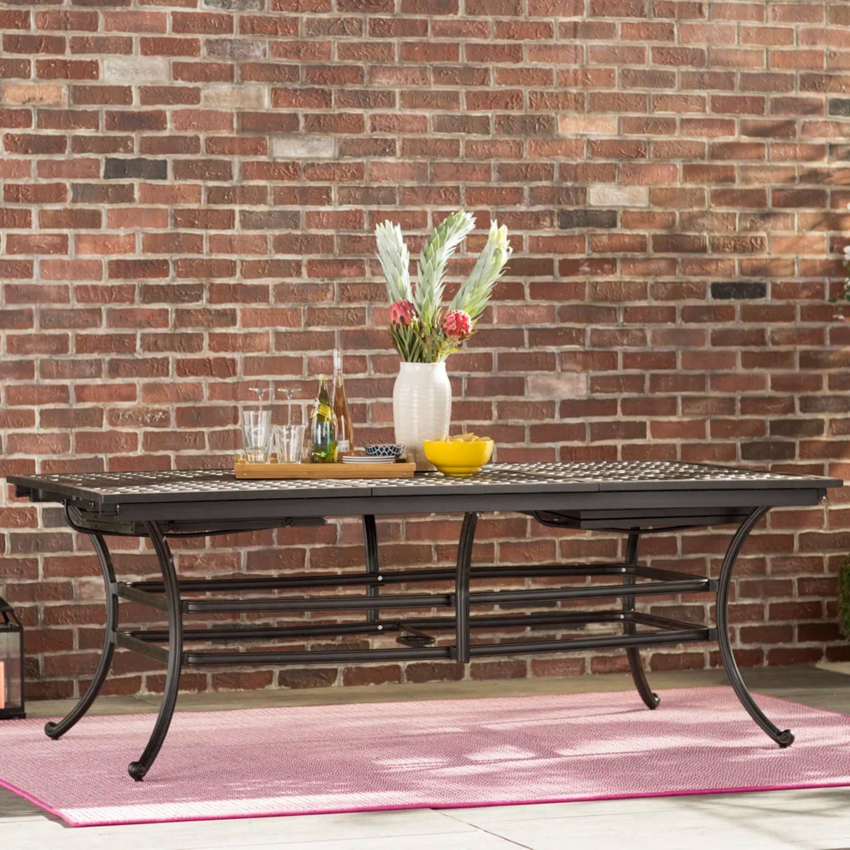 Rectangle Extension Table - Dark Lava Bronze by Couch.com