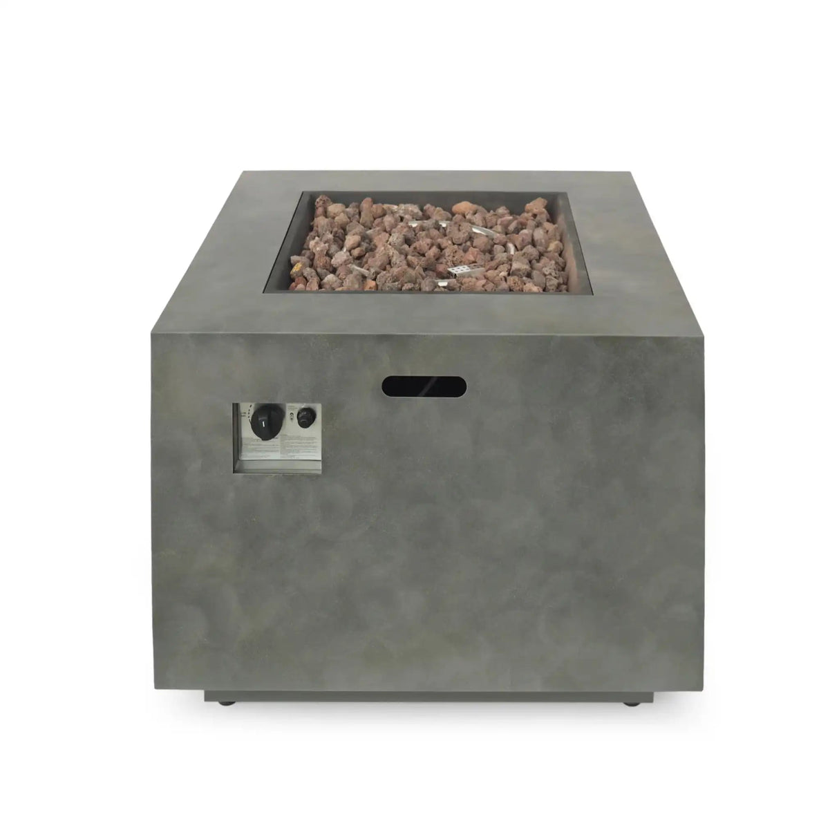 Outdoor Patio Gas Burning Fire Pit Table 50,000 BTU, Square