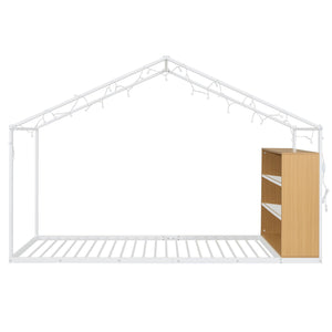 Bed House Frame With Shelves And Lights by Couch.com