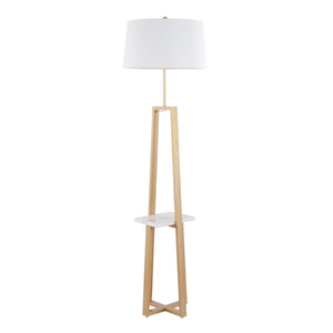Cosmo - Shelf Contemporary / Glam Floor Lamp by Couch.com