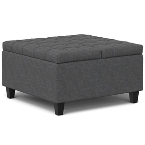 Harrison - Upholstered Coffee Table Storage Ottoman by Couch.com