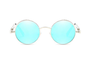 Luxury Popular Retro  Gothic Steampunk Polarized Men and  Women Brand Designer Vintage Round High Quality Metal Frame Sunglasses With UV400 Protection