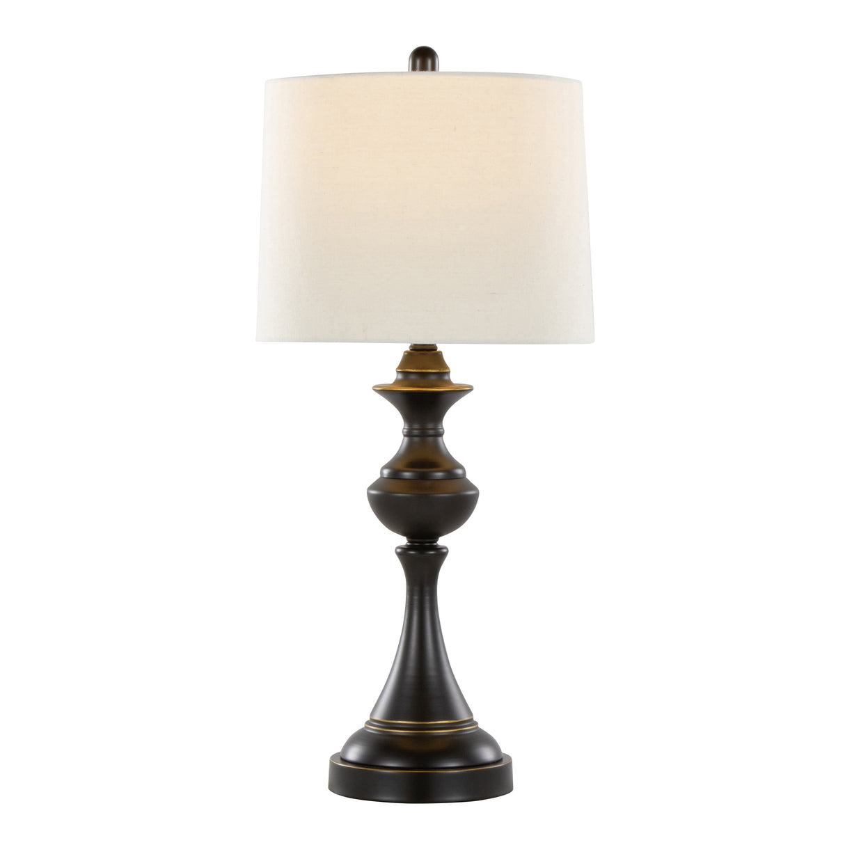 Montgomery 29" Contemporary Metal Table Lamp Set of 2 in Oil Rubbed Bronze