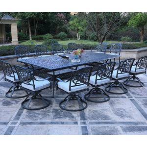 Rectangular Metal Dining Set With Cushions by Couch.com