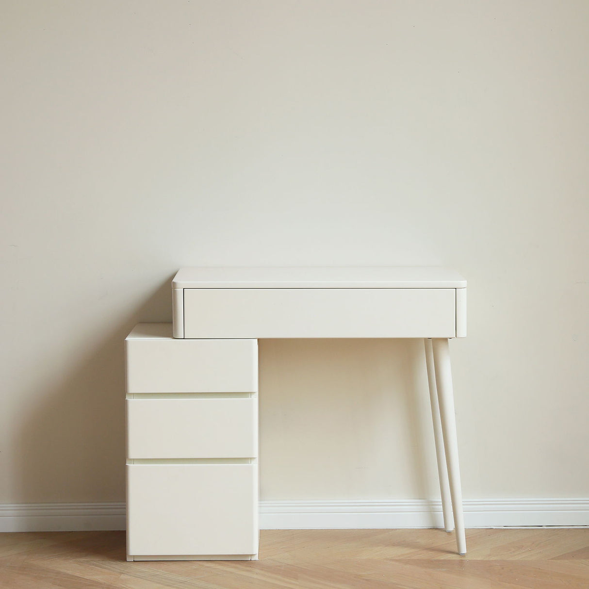 Table Dresser Without Mirror, Compact Dresser Accessories Storage Drawer - White by Couch.com