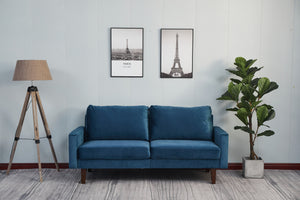 Stationary Sofa - Space Blue by Couch.com