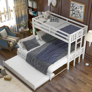 Twin Over Pull-Out Bunk Bed With Trundle by Couch.com