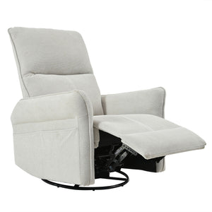 270° Power Swivel Rocker Glider Recliner Chair With USB Ports