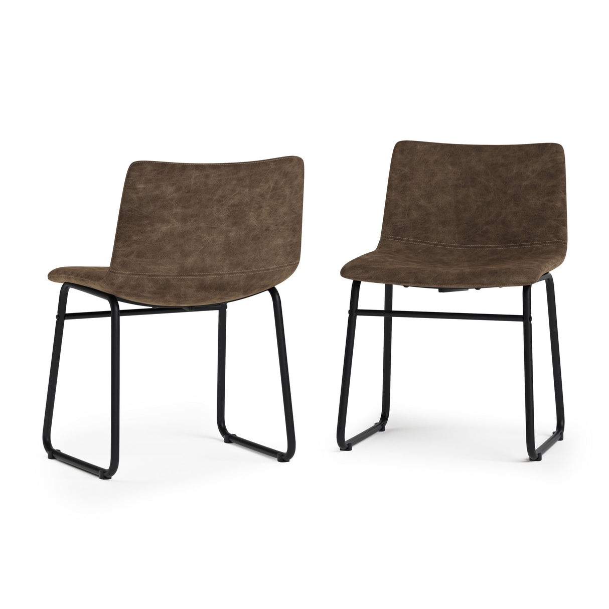 Warner - Dining Chair (Set of 2) - Distressed Brown by Couch.com