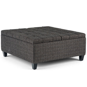 Harrison - Upholstered Coffee Table Storage Ottoman by Couch.com
