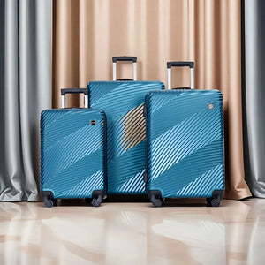 3 Piece Luggage Sets Lightweight Suitcase With Two Hooks, Spinner Wheels, by Couch.com