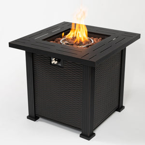 28" Square Fire Pit Table - Brown by Couch.com