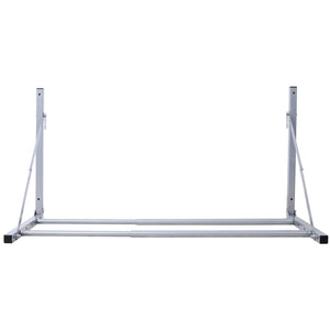Wall-Mounted Folding Tire Storage, 30.5 To 50.5" Wide, Supports 300 Pounds - Silver by Couch.com