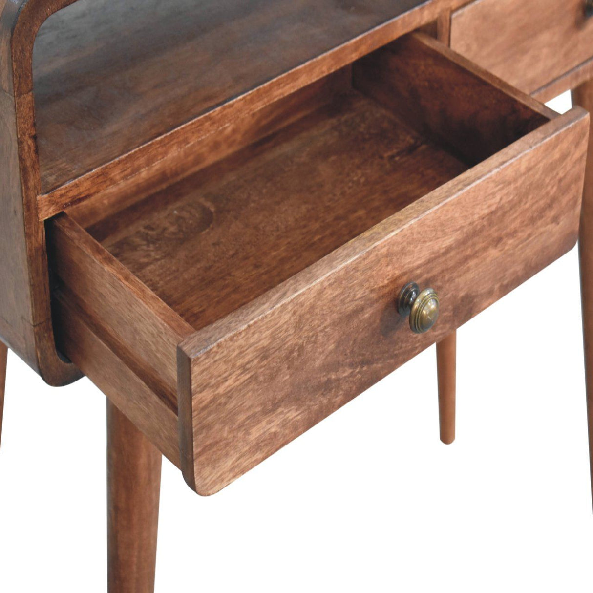 Solid Wood Curved Console Table by Couch.com