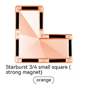 Color Window Asterism Magnetic Building Blocks Assembly