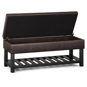 Cosmopolitan - Storage Ottoman Bench With Open Bottom by Couch.com