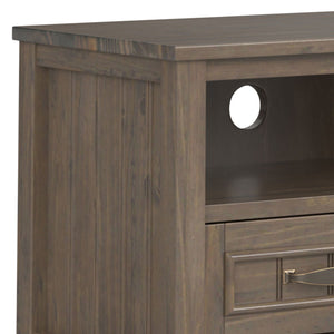 Lev - Low TV Stand - Smoky Brown by Couch.com