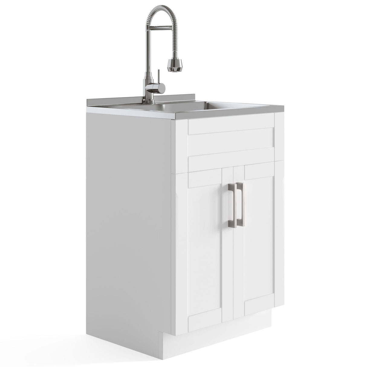 Hennessy - Deluxe Laundry Cabinet With Faucet And Stainless Steel Sink by Couch.com