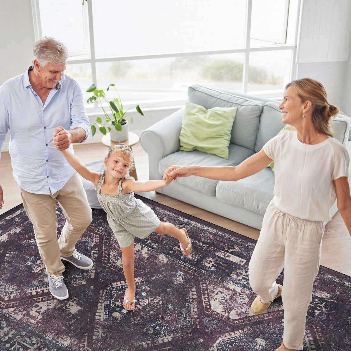 Maval - Trendy Washable Area Rug by Couch.com