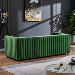Dominic - Channel Tufted Sofa by Couch.com