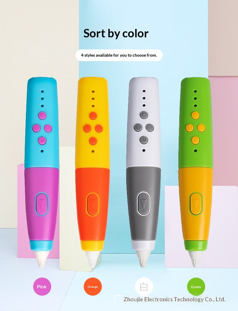 Educational 3D Printing Pen For Kids With Rechargeable Battery