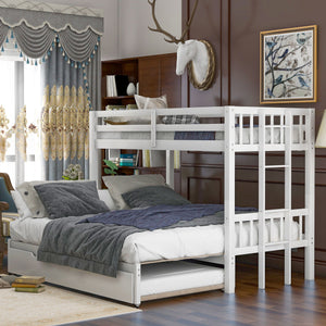 Twin Over Pull-Out Bunk Bed With Trundle by Couch.com