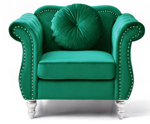 Chic Transitional Flared Arm Chair by Couch.com